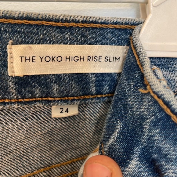 Barley worn Aritzia jeans - Denim Forum Size 24 - The yoko high rise slim - Picture 2 of 4